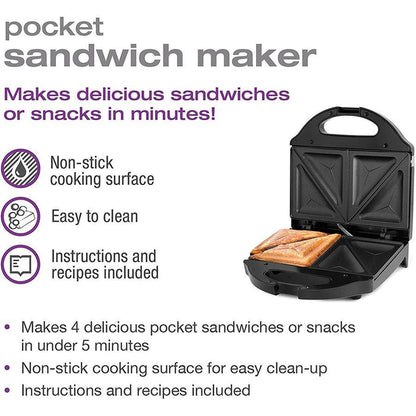 SALTON Sandwich Maker - SM1068BK