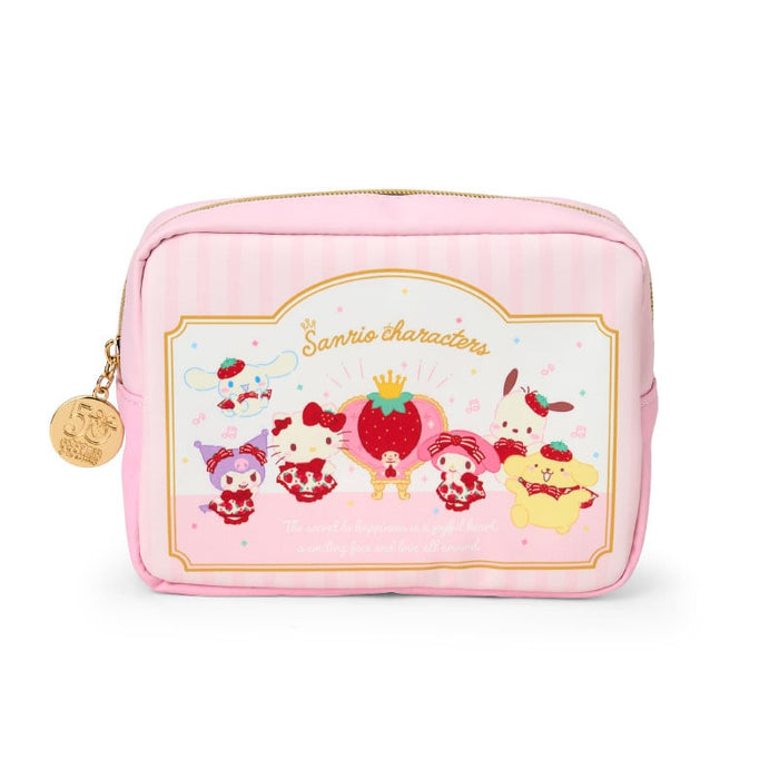 Sanrio Characters Mini Zipper Pouch (Strawberry News 50th Anniv. Series) Bags Japan Original