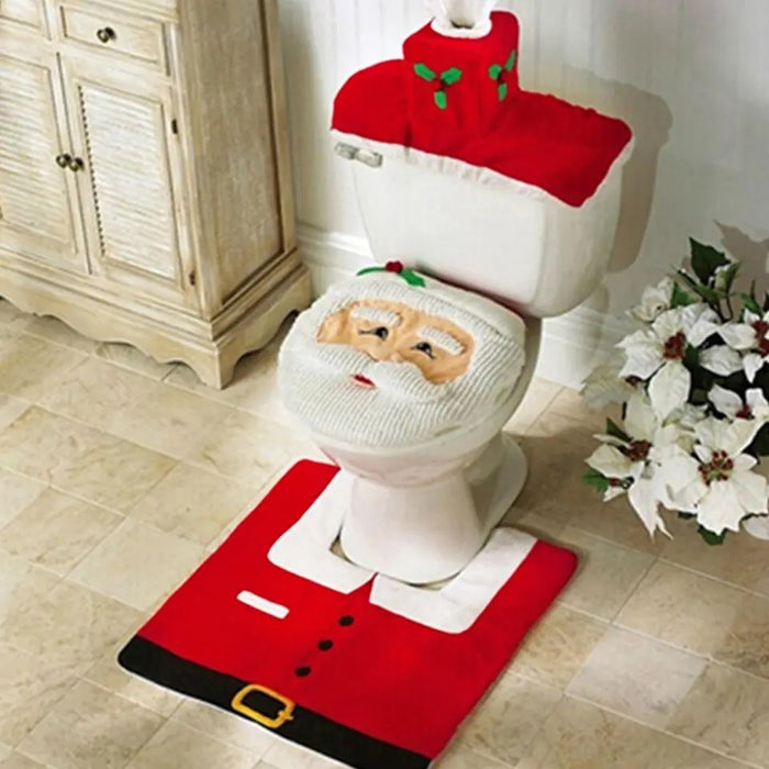 Santa- Snowman- Moose Holiday Christmas Bath Decoration