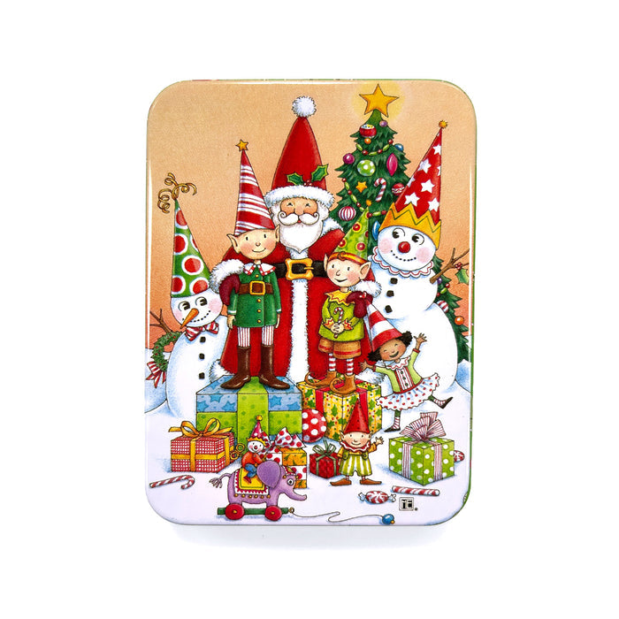 Santa and Elves Sticker Tin