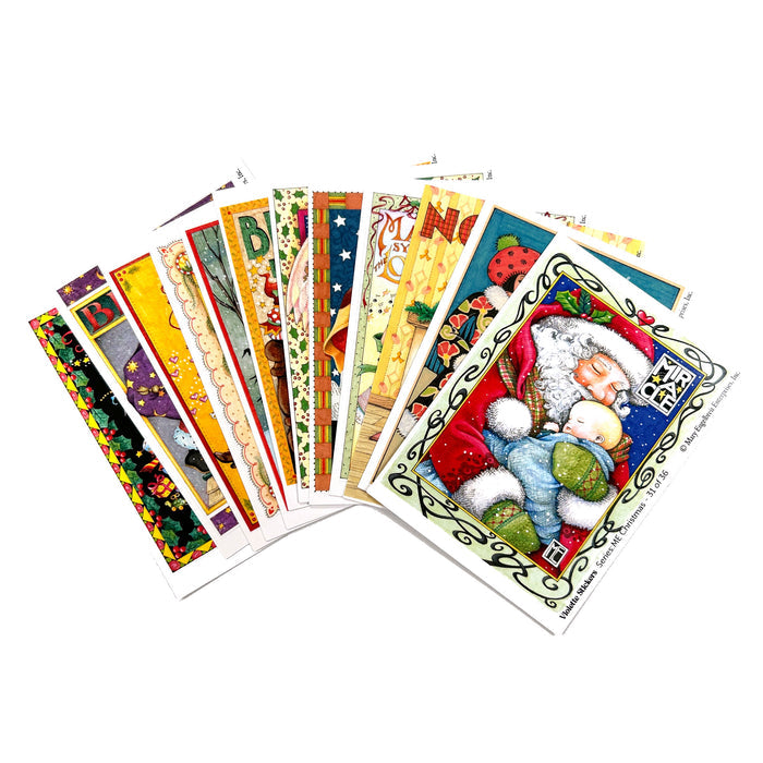 Santa and Elves Sticker Tin