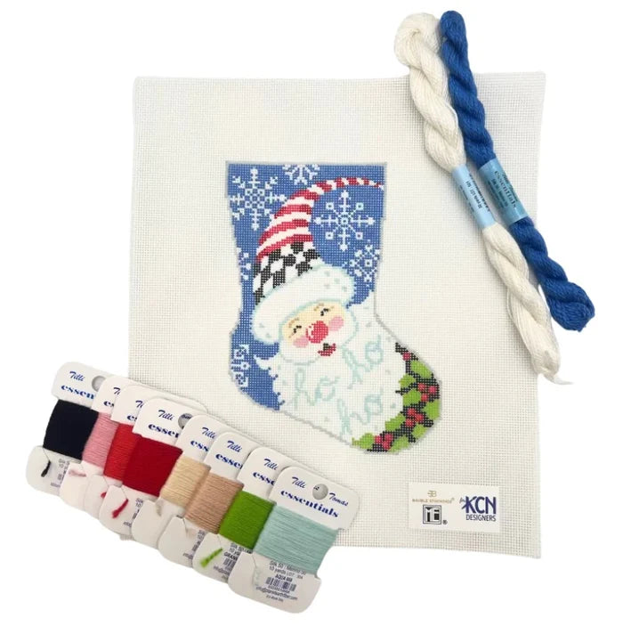 Santa Snowflake Ornament Sized Bauble Stocking Kit