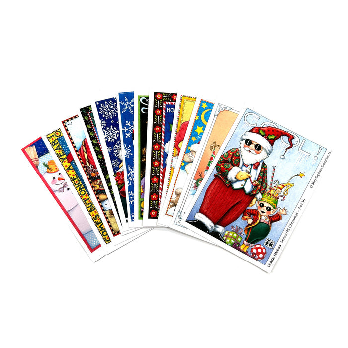 Santa Snowflake Sticker Tin