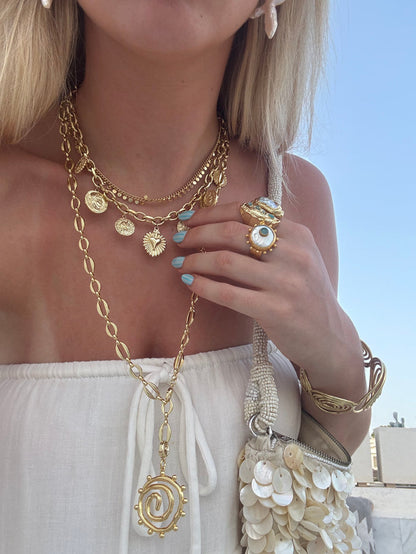 Santorini Long Necklace