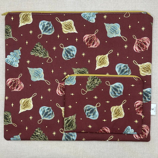 Scattered Baubles - Project Bag with Coordinating Notions Pouch