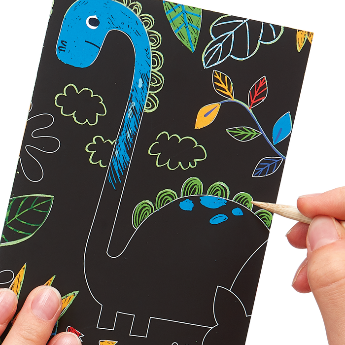 Drawing of Dinosaur Days Scratch and Scribble Mini Scratch Art Kit