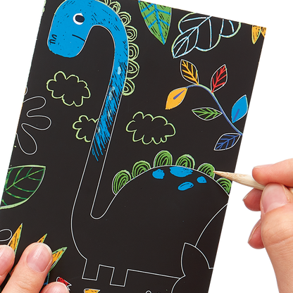 Drawing of Dinosaur Days Scratch and Scribble Mini Scratch Art Kit