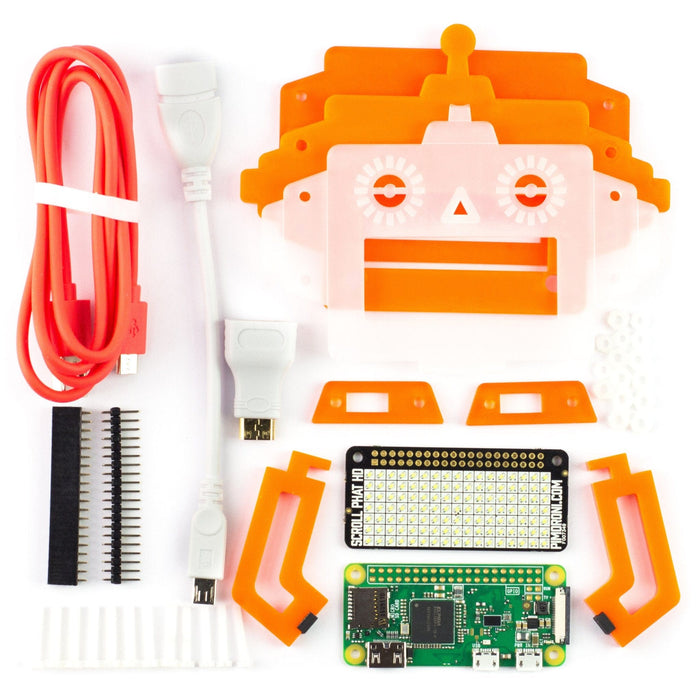 Scroll Bot - Pi Zero W Project Kit [Discontinued] by Pimoroni - The Pi Hut