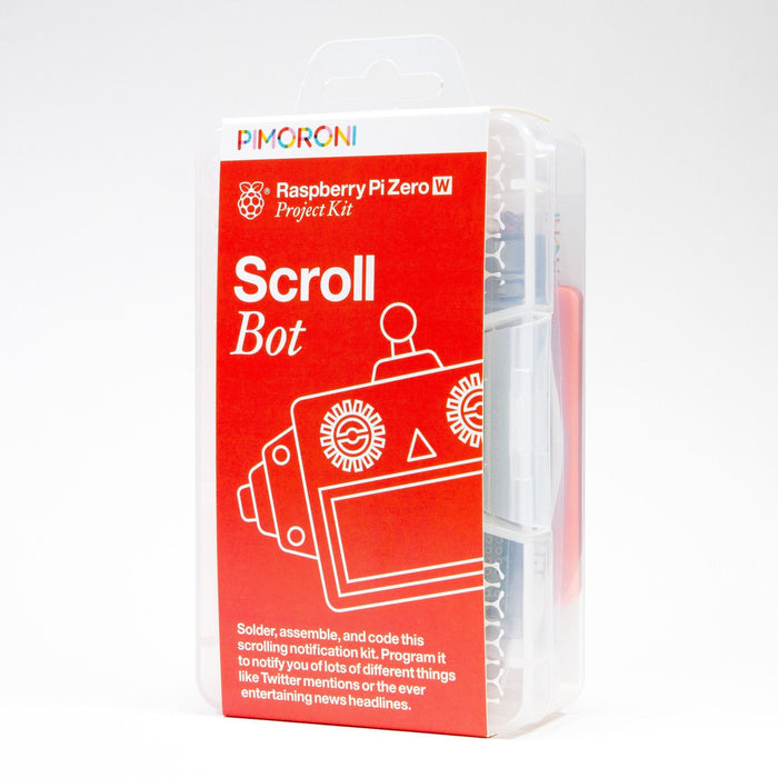 Scroll Bot - Pi Zero W Project Kit [Discontinued] by Pimoroni - The Pi Hut