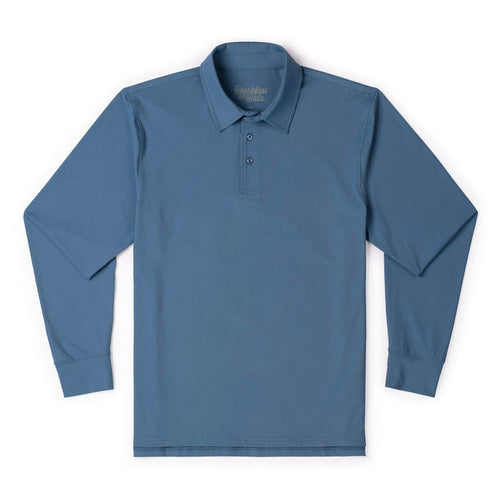 RSVLTS XS Breakfast Balls Commuter Long Sleeve Polo Seafarer – Commuter Long Sleeve Polo Seafarer – Commuter Long Sleeve Polo