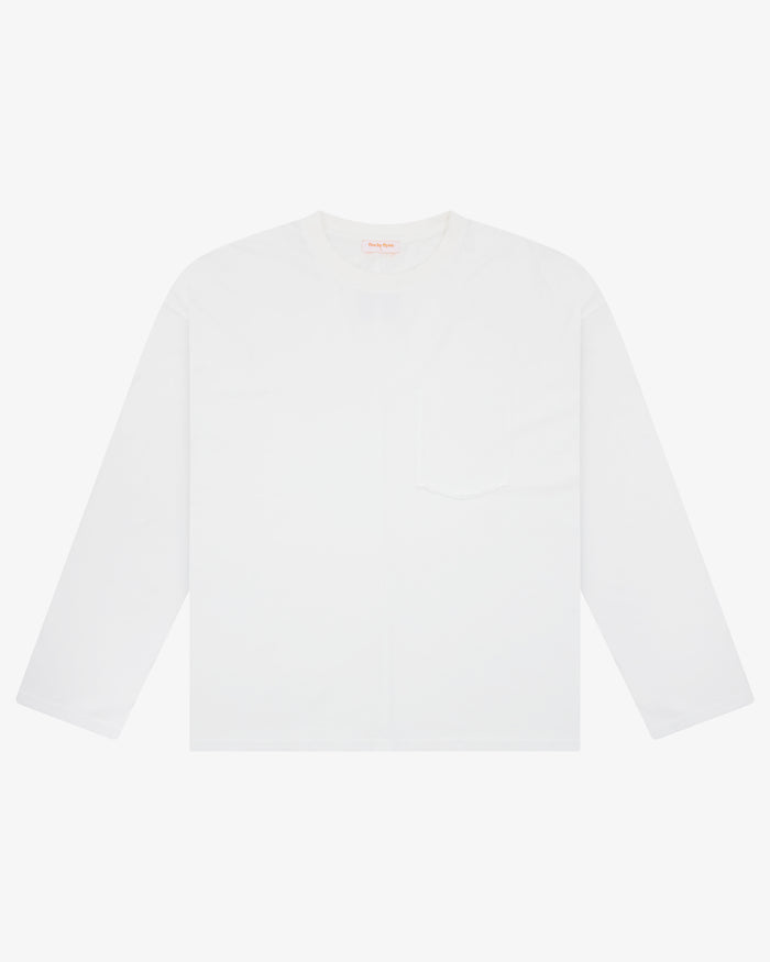 Seamed Boxy Long Sleeve - White