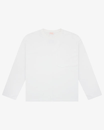 Seamed Boxy Long Sleeve - White