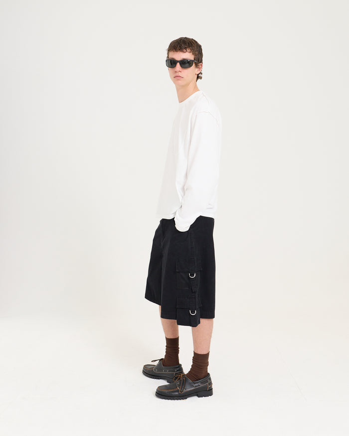 Seamed Boxy Long Sleeve - White