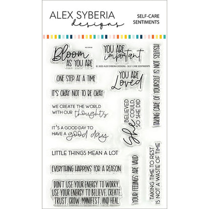 Self-Care Sentiments Stamp Set