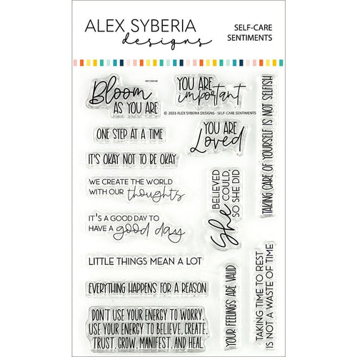 Self-Care Sentiments Stamp Set