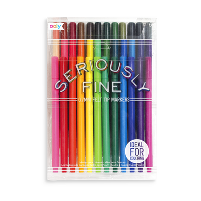 Seriously Fine Felt Tip Markers