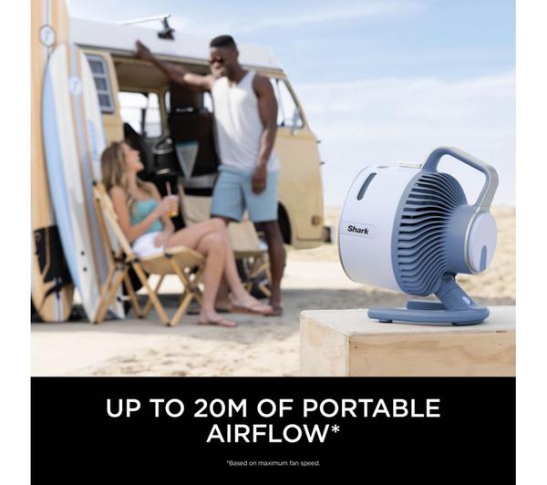 Shark FlexBreeze HydroGo Misting Fan – Glacier Blue | FA050UKBL Shark Air Purifier Euronics Ireland