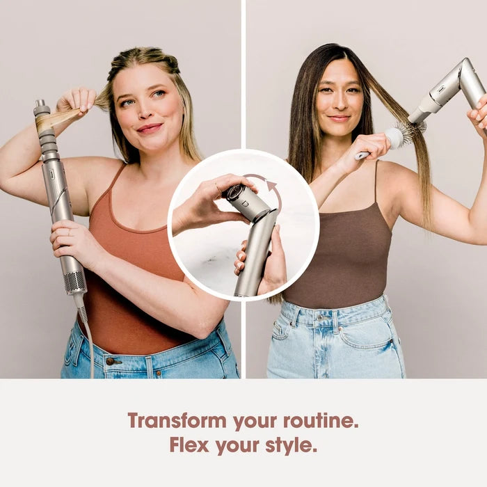 Shark FlexStyle HD436SLUK 4 in 1 Air Styler and Hair Dryer for Straight & Wavy Hair - Stone