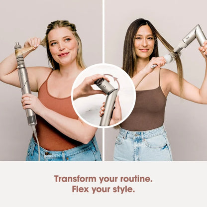 Shark FlexStyle HD436SLUK 4 in 1 Air Styler and Hair Dryer for Straight & Wavy Hair - Stone