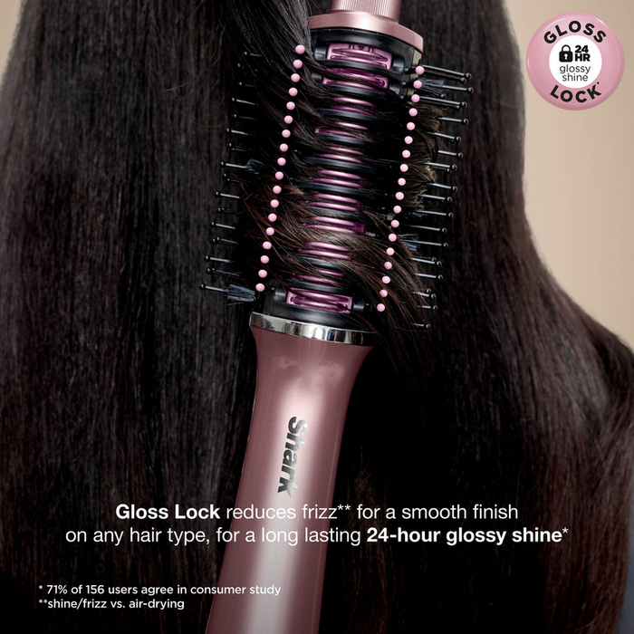 Shark Glossi HT302UKPK 2-in-1 Hot Brush and Air Glosser Brush Lychee