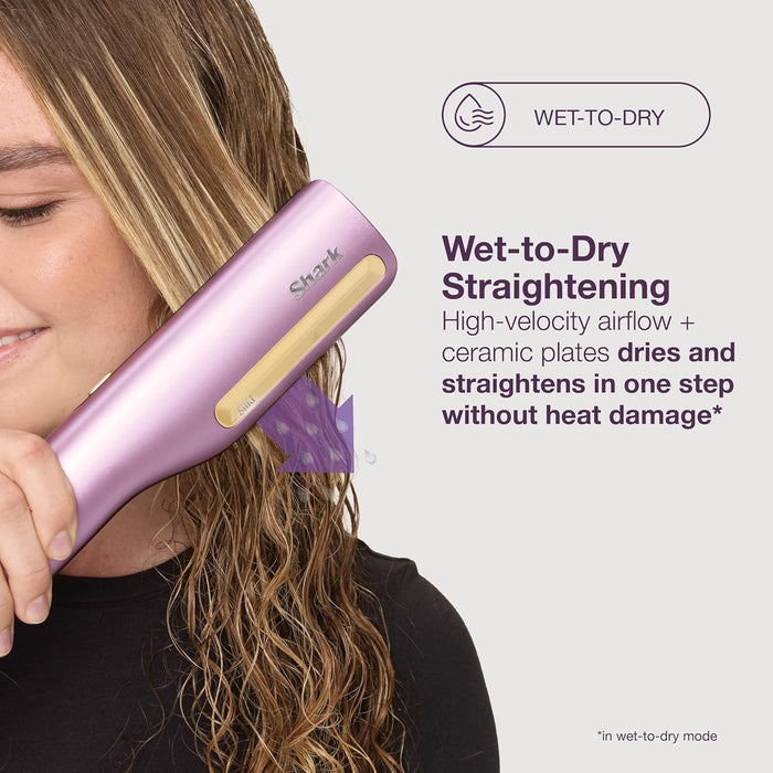 Shark SilkiPro Ceramic Hair Straightener & Dryer | HT401UKPU