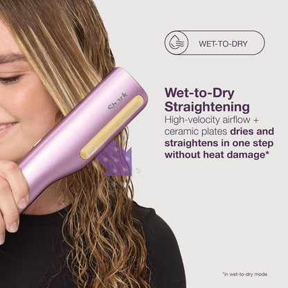 Shark SilkiPro Ceramic Hair Straightener & Dryer | HT401UKPU
