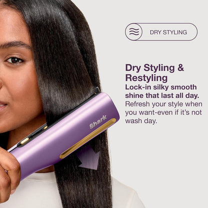 Shark SilkiPro Ceramic Hair Straightener & Dryer | HT401UKPU