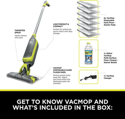 Shark VacMop 2-in-1 Cordless Vacuum Mop with Targeted Spray | VM200UK