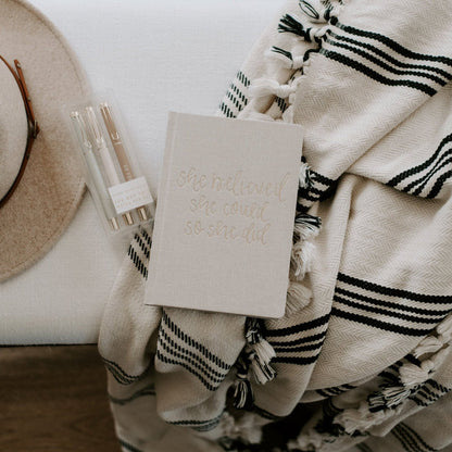 She Believed She Could Fabric Journal [Online Only]