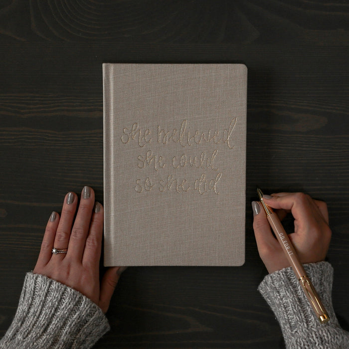 She Believed She Could Fabric Journal [Online Only]