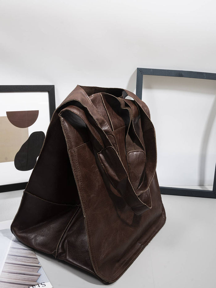 Shoulder Bag: Brown