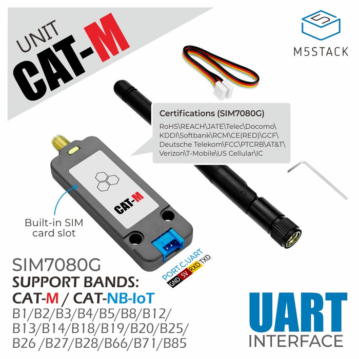SIM7080G CAT-M/NB-IoT Unit - m5stack-store
