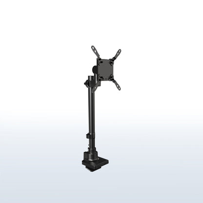 Black adjustable stand on a white background