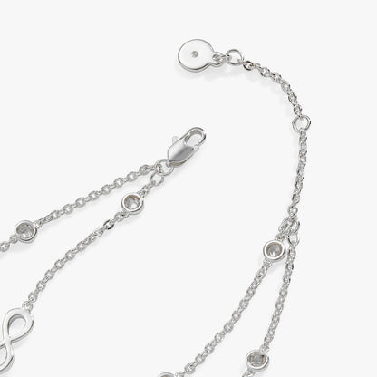 Sister Infinity Chain Double Strand Bracelet