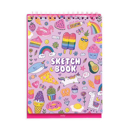 Cute Doodles Sketch and Show Standing Sketchbook cover