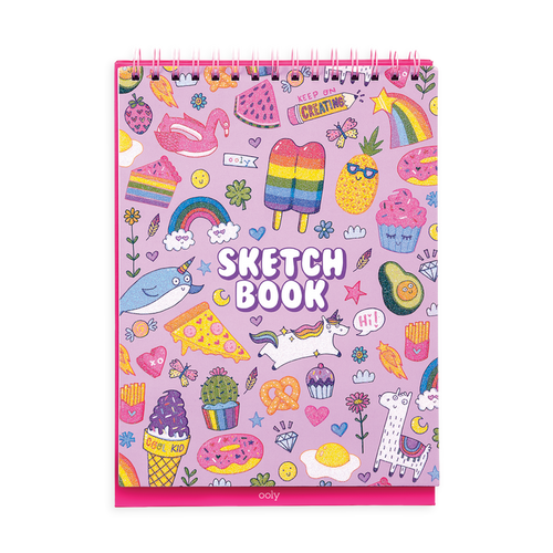 Cute Doodles Sketch and Show Standing Sketchbook cover