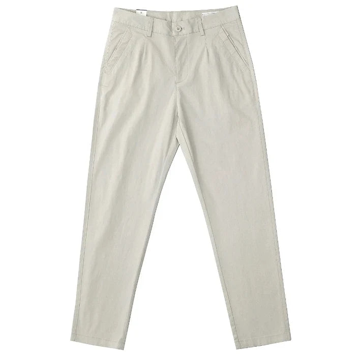 Slim fit business chinos - AntoniosClothing - Dark gray