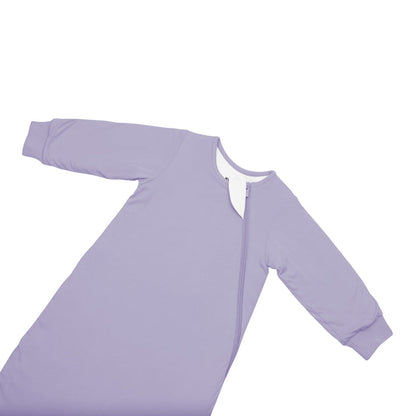 Zipper garage on Kyte Baby bamboo Slumber Bag in Taro