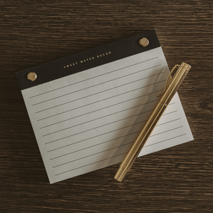 Small Gold Rivet Basic Notepad [Online Only]
