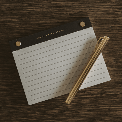 Small Gold Rivet Basic Notepad [Online Only]