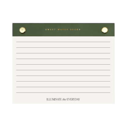 Small Green Gold Rivet Basic Notepad [Online Only]