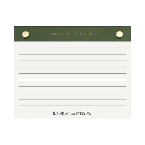 Small Green Gold Rivet Basic Notepad [Online Only]