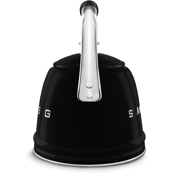 Smeg WKF01BL Retro 50s Style Whistling Hob Kettle Black Black
