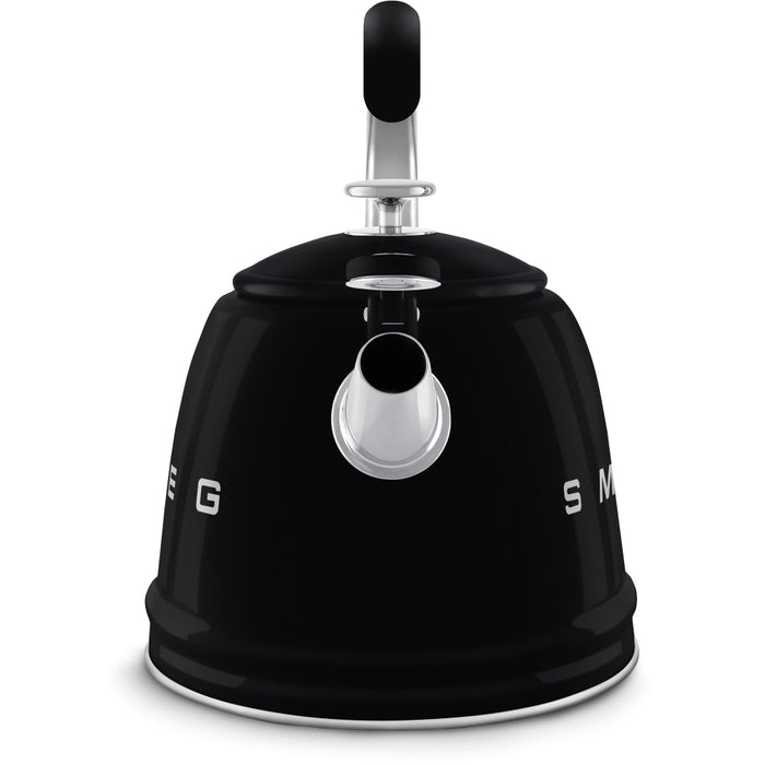 Smeg WKF01BL Retro 50s Style Whistling Hob Kettle Black Black