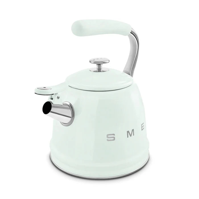 Smeg WKF01PG Retro 50s Style Whistling Hob Kettle Pastel Green Pastel Green