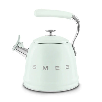 Smeg WKF01PG Retro 50s Style Whistling Hob Kettle Pastel Green Pastel Green