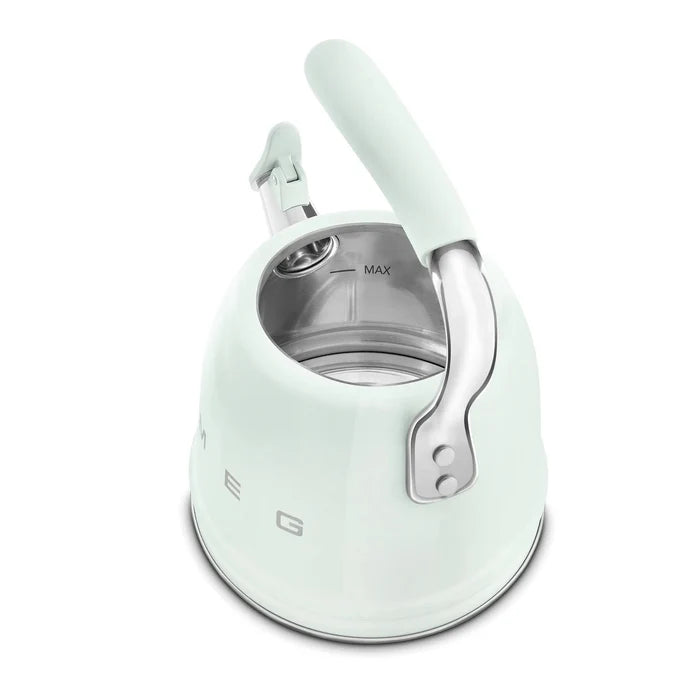 Smeg WKF01PG Retro 50s Style Whistling Hob Kettle Pastel Green Pastel Green