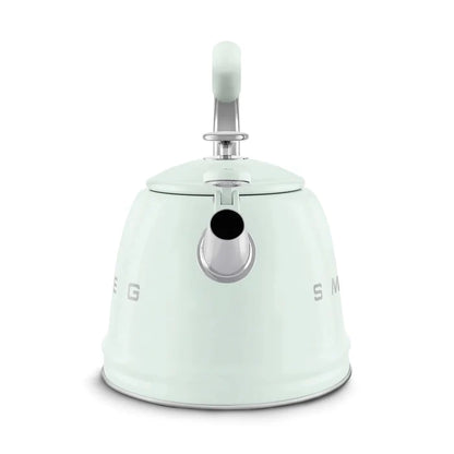 Smeg WKF01PG Retro 50s Style Whistling Hob Kettle Pastel Green Pastel Green