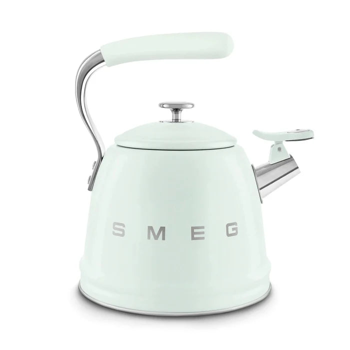 Smeg WKF01PG Retro 50s Style Whistling Hob Kettle Pastel Green Pastel Green