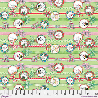 Snow People Ribbon Fabric